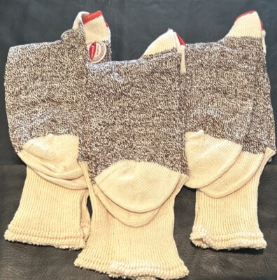 Genuine Rockford Socks. Red Heal. Sock Monkey 3 Pairs Size 11. New Open Package