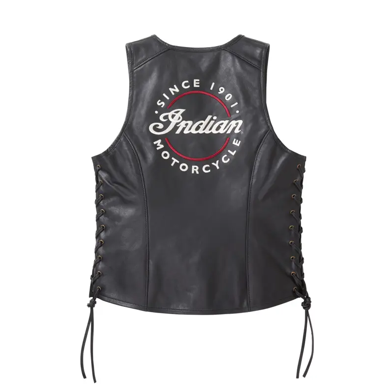 Pre-owned Indian Motorcycle Women's Lindy Vest Black 2862739