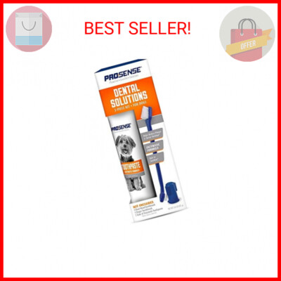 ProSense Pro-Sense Dental Solutions for Dogs, Enzymatic Formula, 3-Piece Kit