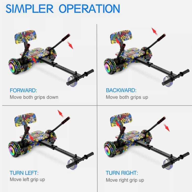 6.5'' Hoverboard Electric Self-Balancing Scooters & GO Kart Hover board for kids
