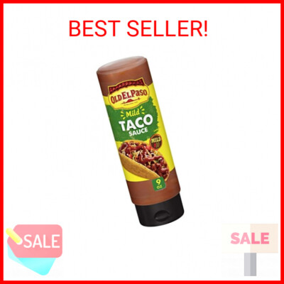 Old El Paso Taco Sauce, Mild, Squeeze Bottle, 9 oz.