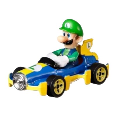 Luigi Mach 8 Hot Wheels Mario Kart Mattel DieCast  NEW