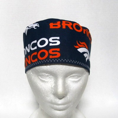 Denver Broncos Mens Surgical Scrub Hat, Skull Cap, Chemo Hat