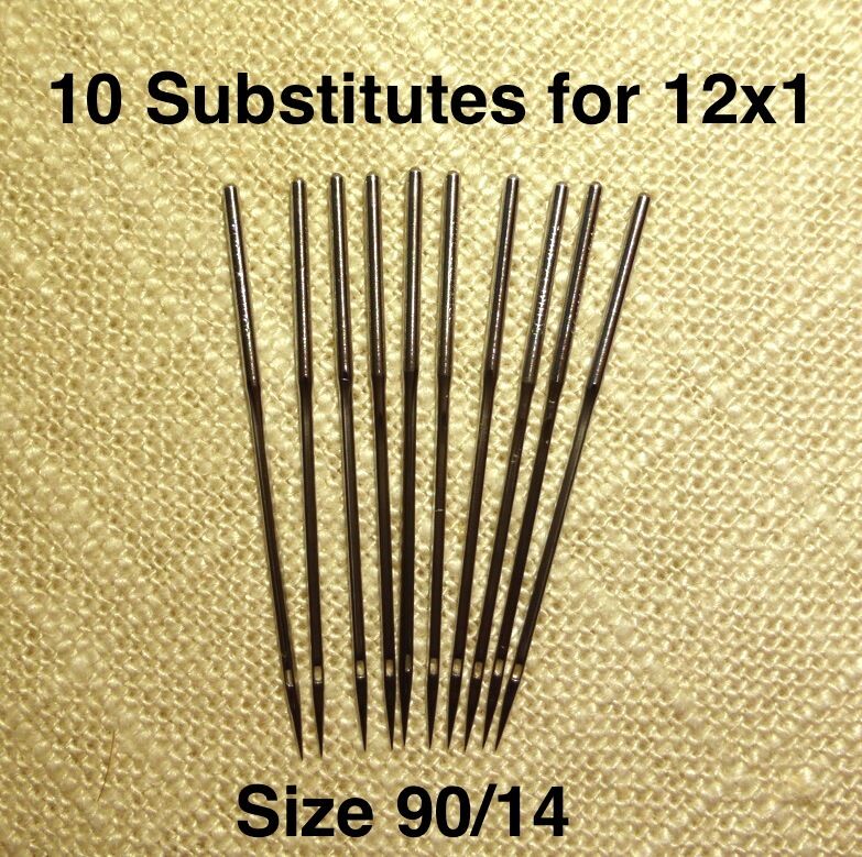 Needles Size 90 Substitute for 12x1 Singer 12 & most Transverse Shuttle Machines