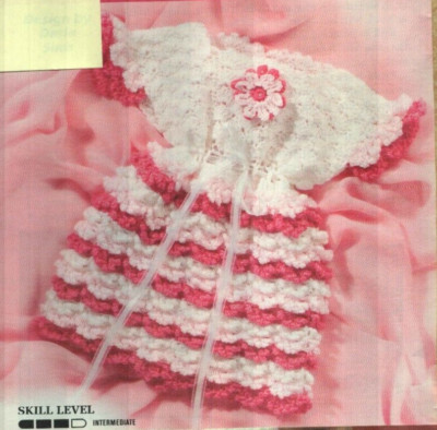 COTTON CANDY DRESS 3 CHILD SIZES DIGEST SIZE CROCHET PATTERN INSTRUCTIONS