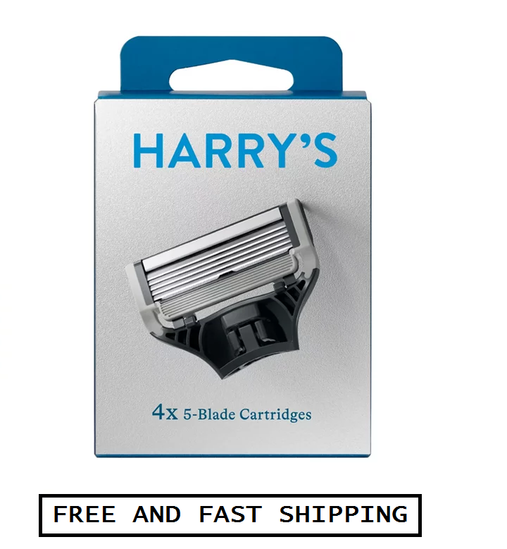 Harry'S Men'S 5-Blade Razor Blade Refills, 4 Count