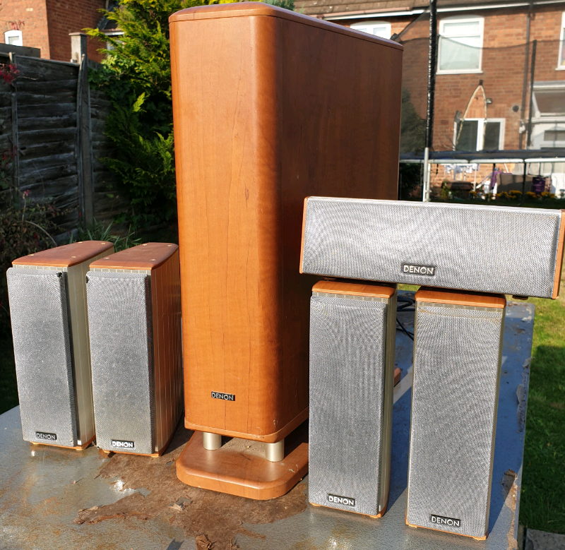 DENON Surround System DSW3L Active Subwoofer + 5 Denon SC A3L Speaker