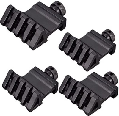 4pc 45 Degree Offset Picatinny /Weaver Rail Mount Offset 4 Slots for Optic Sight
