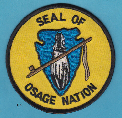 OSAGE NATION OKLAHOMA TRIBAL SEAL  PATCH