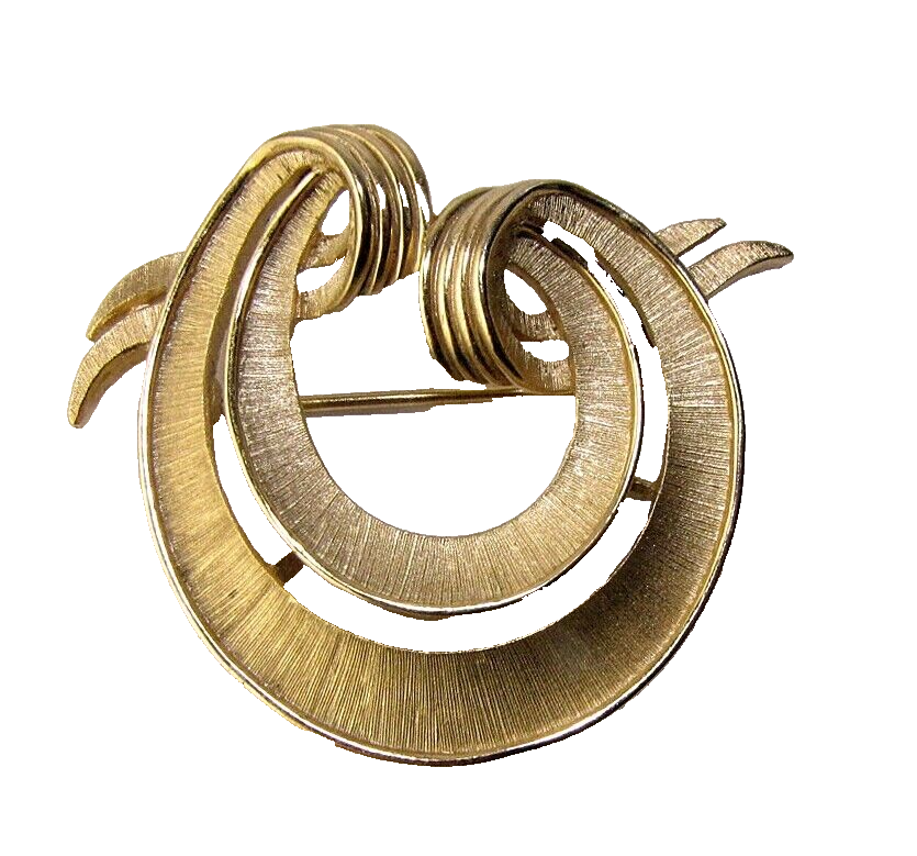 Vintage Trifari Gold Metal Pin Brooch - 1808t | eBay
