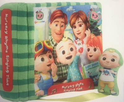 Cocomelon Musical Plush Book 5 Iconic Children Nursery Rhyme Songs, New & Sealed