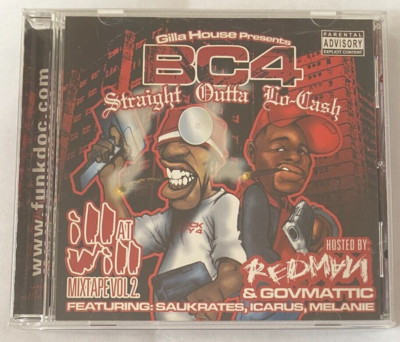 REDMAN Funk Doc Ill At Will Mixtape 2 BC4 Straight Outta Lo-Cash Gilla House
