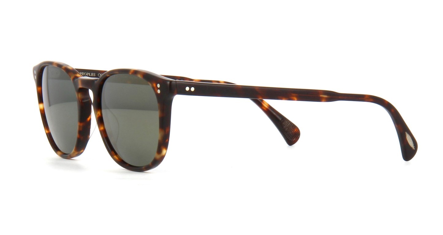 Pre-owned Oliver Peoples Finley Esq. Sun Ov 5298su Green Mirror Gold Polarised Sunglasses In G-15 Goldtone Vfx Polarized