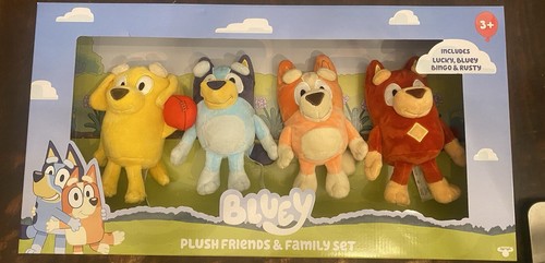 新品　bluey MOOSE社 ブルーイ ファミリー　ぬいぐるみ 4個セット 新品 bluey MOOSE社 ブルーイ ファミリー ぬいぐるみ 4個セット
