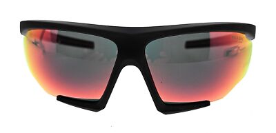 Pre-owned Prada Linea Rossa 0ps 07ys Dg010a Black Rubber Rectangular Sunglasses In Orange