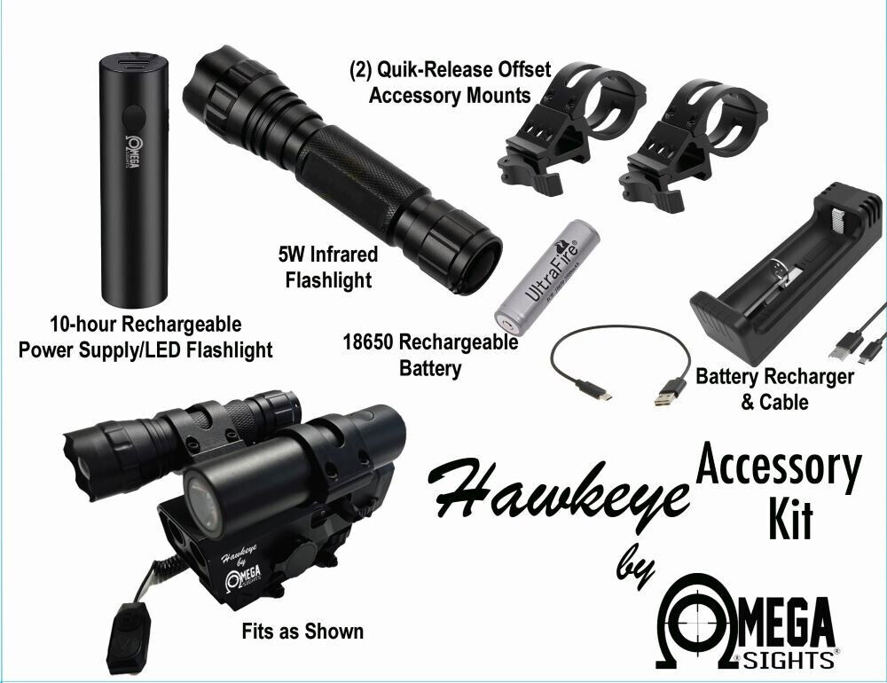 Accessory Kit W/ Flashlight & 10 Hour Power Supply