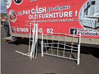 White metel bed frame double £75