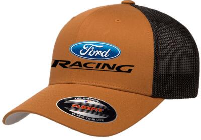 Ford Racing Logo Classic Logo Design Flexfit 6511 Trucker Hat Cap