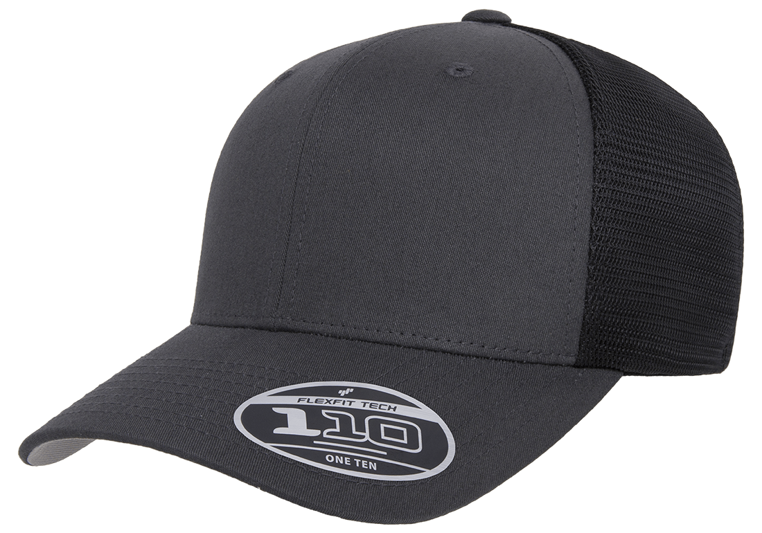 Flexfit Trucker Hat 110 6 Panel Adjustable OSFM Mesh Cap 2-Tone Flex Fit 110M/MT
