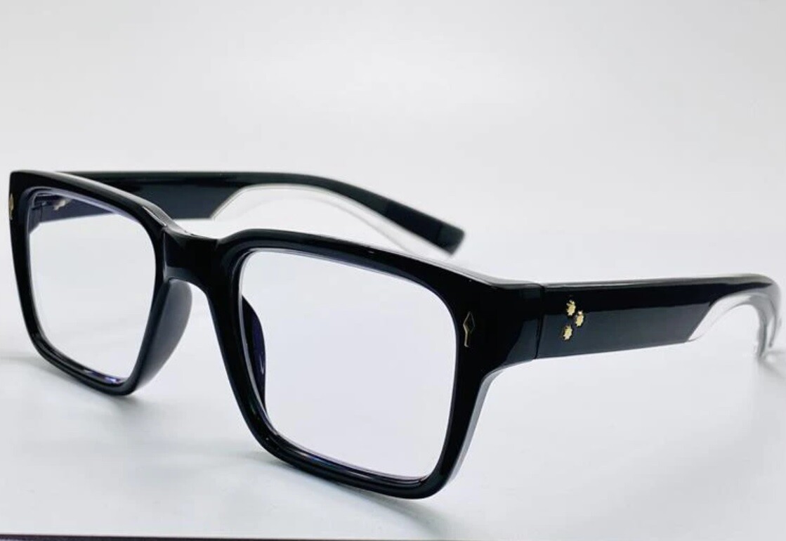 1xMen Reading Glasses Jeff Goldblum Thick Square Frame Retro