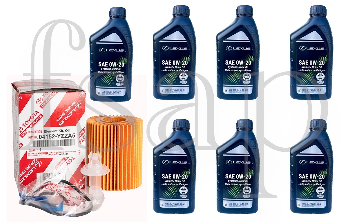 Genuine Lexus Oil Change Kit 2014 Lexus IS250 Full Synthetic