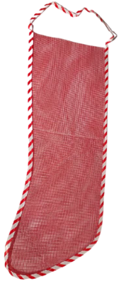 25" MESH CHRISTMAS STOCKING Red Net Hanging Toy Stuffer Long Sock Gift Big Bag 