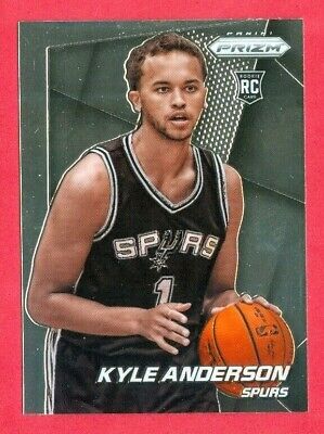 2014-15 PANINI PRIZM (BKB) Kyle Anderson CHROME ROOKIE/RC CARD #275 SA SPURS. rookie card picture