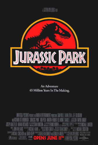 Jurassic Park (1993) Style-A Steven Spielberg Jeff Goldblum Movie Poster 27x40