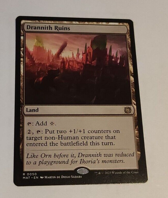 Mtg Drannith Ruins (Mat-0050) Rare English Mint
