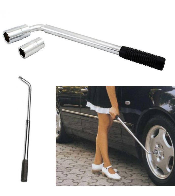 Chiave Telescopica Ruote Auto Svita Bulloni Gomme Doppia Bussola 17 19 21 23 dfh