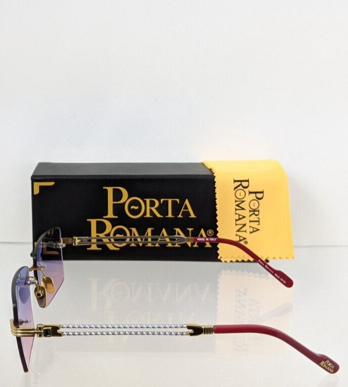 Pre-owned Porta Romana Authentic  1010 Sunglasses Col. 100 1010 Vintage Frame In Blue/pink Two Toned