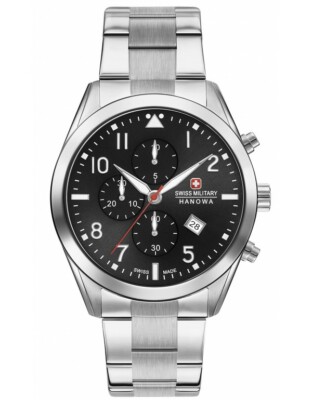 Pre-owned Swiss Military Hanowa Swiss Made Mens Watch With Sapphire Crystal 06-5316.04.007