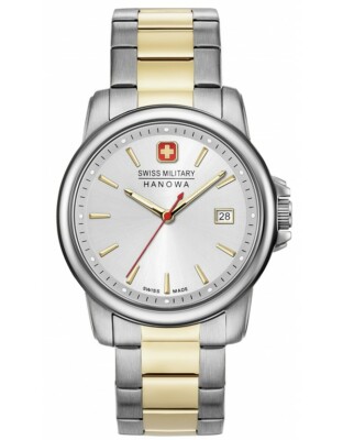 Pre-owned Swiss Military Hanowa Swiss Made Quartz Mens Watch Sapphire Glass 06-5230.7.55