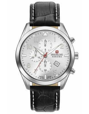 Pre-owned Swiss Military Hanowa Swiss Made Mens Watch With Sapphire Glass 06-4316.04.001