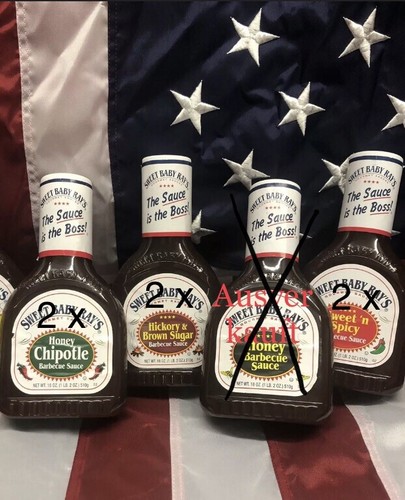 Sweet Baby Ray's BBQ Sauce 6 x 510g Variety Pack USA Import