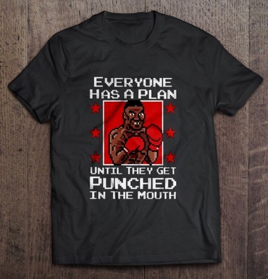 Mike Tyson T-Shirt, Boxing Everyone Has a Plan Size S-5XL