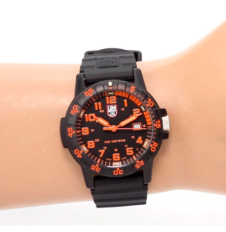 Pre-owned Luminox Genuine  Xs.0329 Men's Watch Leatherback Sea Turtle Giant Made In Swiss