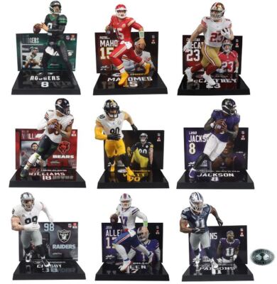 McFarlane SportsPicks NFL 7 Фигурок Волна 4 Полный комплект для ПОГОНИ (9)