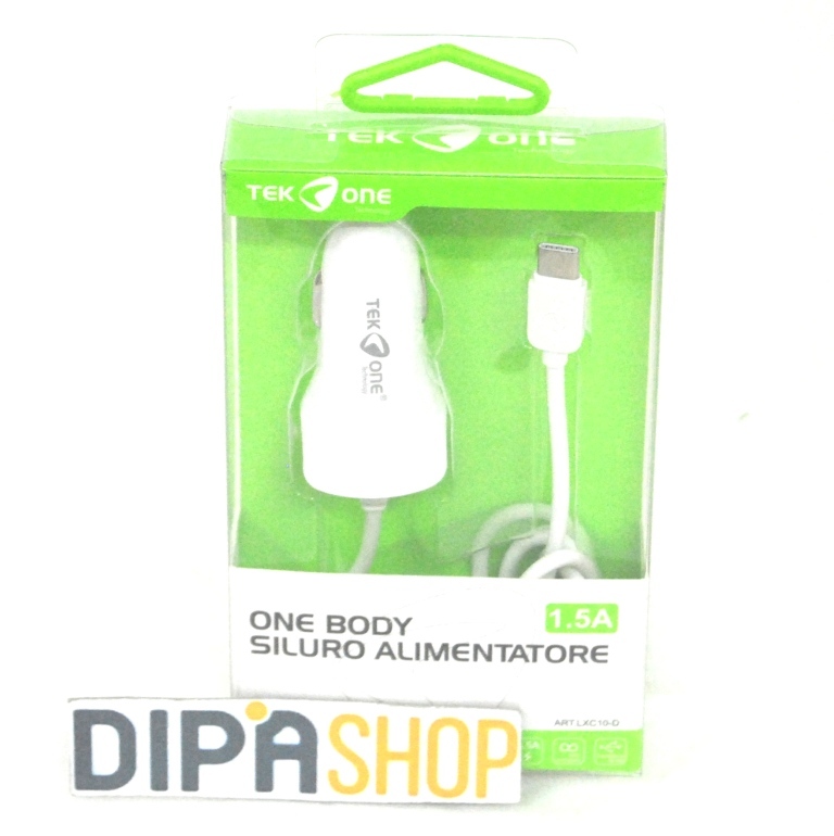 Alimentatore One Body TeKone LXC10-D Da Auto Carica 1.5A Tipo C Smartphone hsb