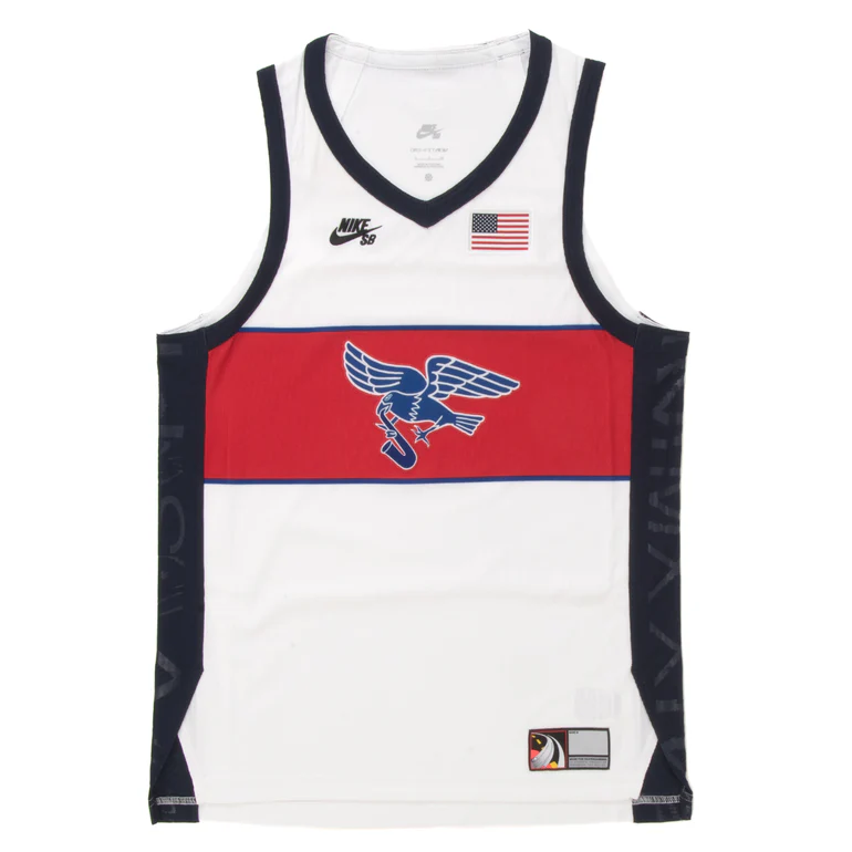 超美品　Nike SB Olympics 2024 S/S Jersey USA Nike SB Olympics 2024 Japan S/S Jersey Red/Multicolor Men's
