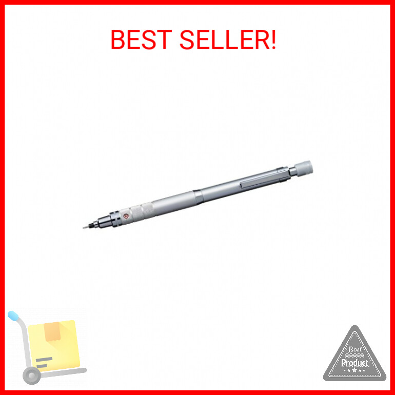 Uni Kuru Toga Roulette Model Auto Lead Rotation 0.5mm Mechanical Pencil, Silver