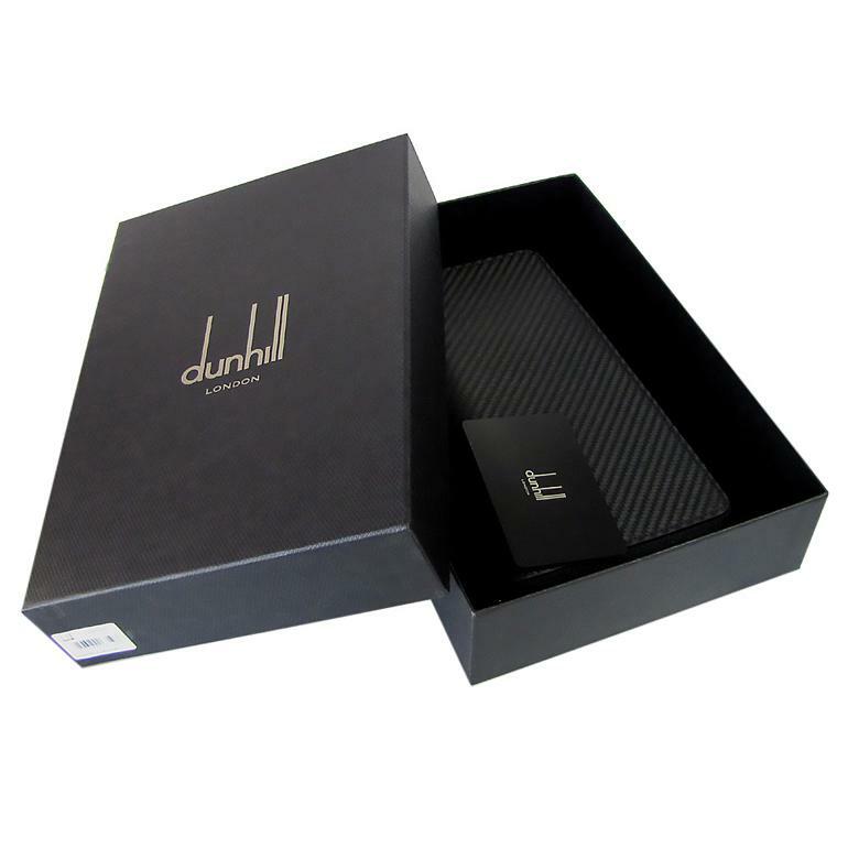 Pre-owned Dunhill A.  Black Large Zippered Leather Organizer / Wallet, L2w5d2a, In Box