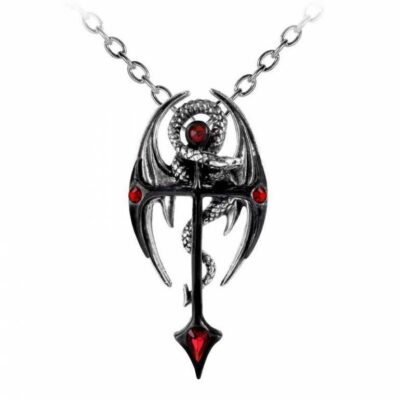 Alchemy Gothic Draconkreuz Pendant Necklace   Local Stock   Gothic