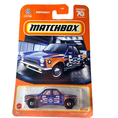 MATCHBOX 2023 PUSH 'N PULLER BLUE 53/100 HKW64 ABE LUGO DESIGN SEALED