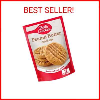 Betty Crocker Peanut Butter Cookie Mix, Makes twelve (12) 2-inch Cookies, 7.2 oz
