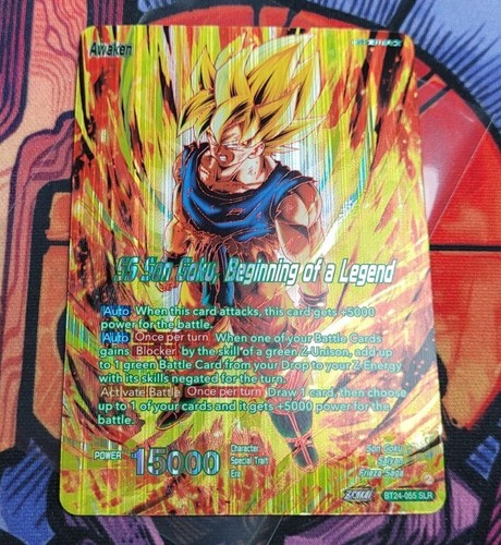 ✨ Son Goku SS Son Goku, Beginning of a Legend SLR BT24-055 ✨ Son Goku SS Son Goku, Beginning of a Legend SLR BT24-055