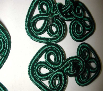 Lot of Emerald Green Passementeries (All Match in Color) (LOT 23)