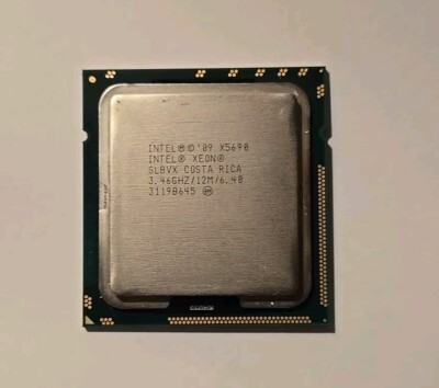 Intel Xeon X5690 SLBVX 3.46GHZ 12MB 6.4GT/s LGA 1366 Hex 6-Core CPU Grade B