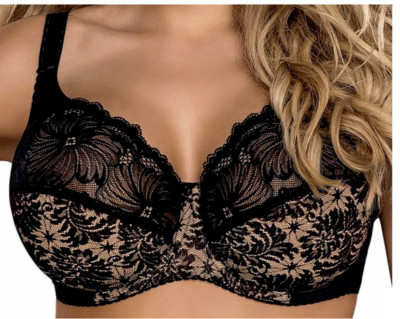 Gaia Chantal Maxi Unpadded Balconette Underwire Bra EU/DE 85K UK 38H Lace 534