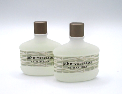 Lot 2 John Varvatos Artisan Pure EAU De Toilette Splash .5 oz